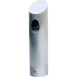 Askebeger Tube 35cm, Børstet stål