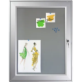 Infoskap m/lås,filt/kork 82x108cm