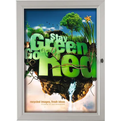 Plakatskap m/lås 70x100cm