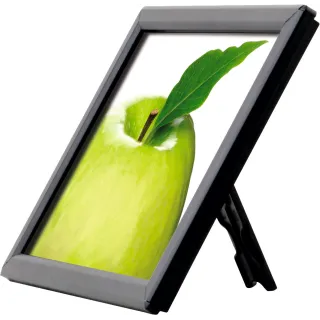 Plakatramme Snap 14mm A6 m/fot Sort