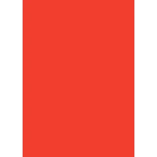 Plakatkartong Rød Fluor,270gr/m2, 50x70cm