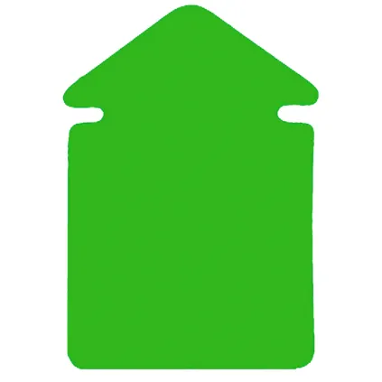 Plakatkartong "Pil" 2-sidig,13x9cm,Grønn fluor