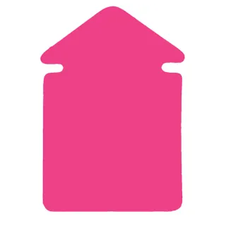 Plakatkartong "Pil" 2-sidig,13x9cm,Cerise fluor