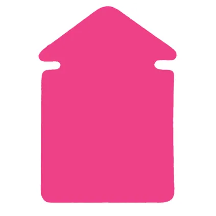 Plakatkartong "Pil" 2-sidig,13x9cm,Cerise fluor