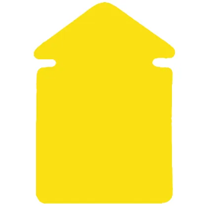 Plakatkartong "Pil" 2-sidig,23x16,5cm,Gul fluor