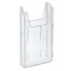 Brosjyrestativ Combi 1xA4,Bord/vegg,Påbygging,Stående,Transparent