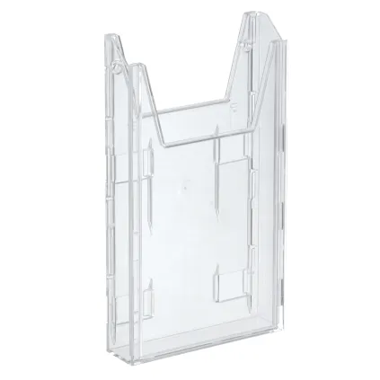 Brosjyrestativ Combi 1xA4,Bord/vegg,Påbygging,Stående,Transparent