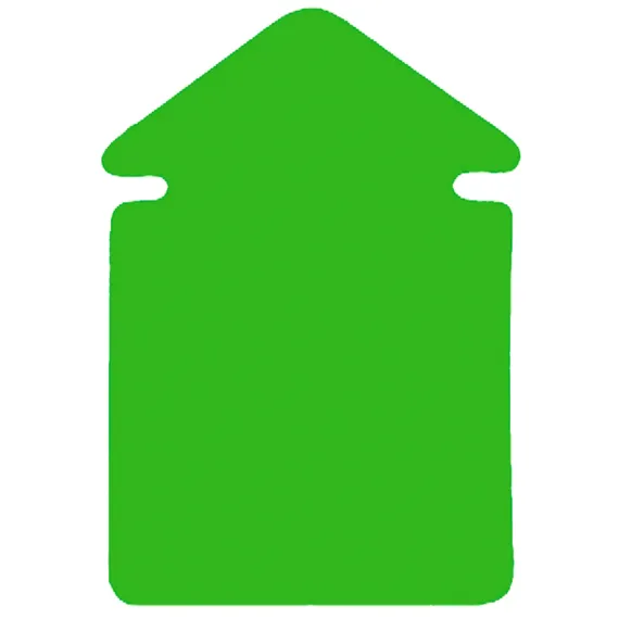 Plakatkartong "Pil" 2-sidig,23x16,5cm,Grønn fluor