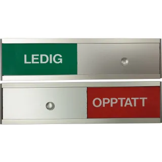 Dørskilt Ledig / Opptatt - 40 x 153mm