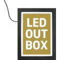 Lyskasse LedOut,Snap A3,D29mm,inne/ute,enk.sidig,Sort,LED