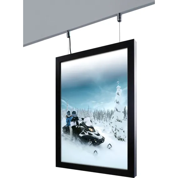 Lyskasse LedOut,Snap A3,D29mm,inne/ute,dbl.sidig,Sort,LED