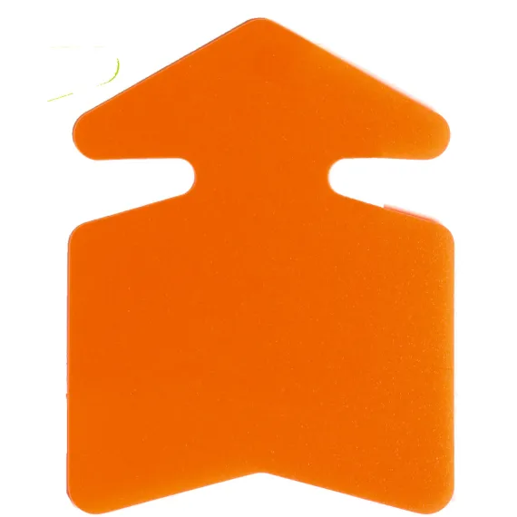 Plastplakat Pil 8x12cm,Orange fluor