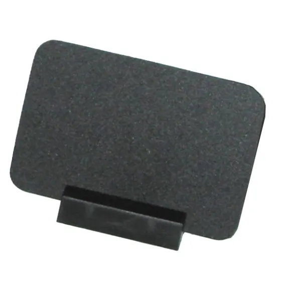 Plastplakat 60x40mm,Sort m/holder