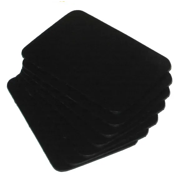 Plastplakat 60x40mm,Sort