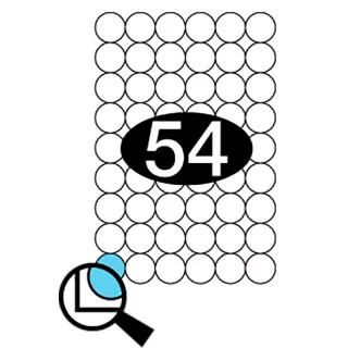 Etiketter KLI Ø30mm (6x9)