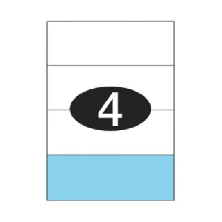 Etiketter KLI 210x74,25mm (1x4)