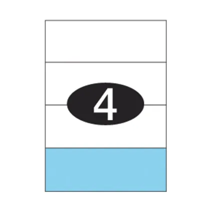 Etiketter KLI 210x74,25mm (1x4)