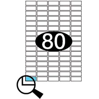 Etiketter KLI 35,6x16,9mm (5x16)