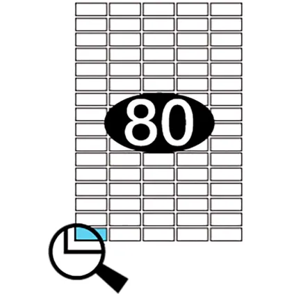 Etiketter KLI 35,6x16,9mm (5x16)