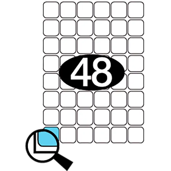 Etiketter KLI 30x30mm (6x8)