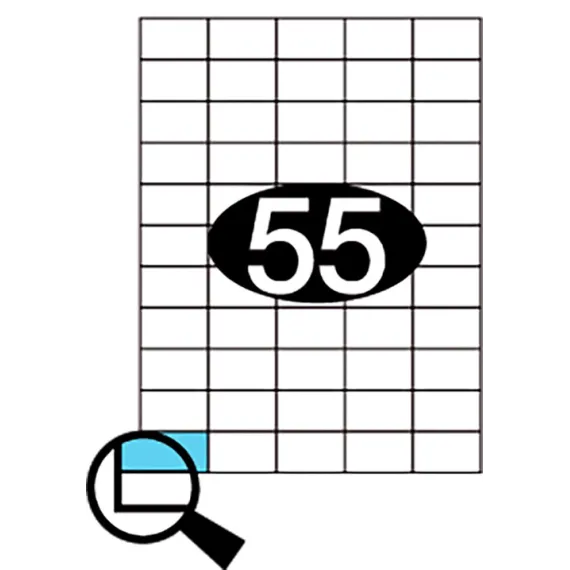 Etiketter KLI 42x25mm (5x11)