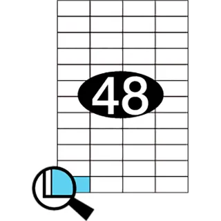 Etiketter KLI 48x24,75mm (4x12)