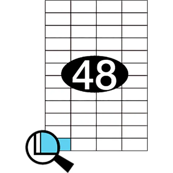 Etiketter KLI 48x24,75mm (4x12)