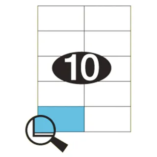 Etiketter KLI 105x57mm (2x5)