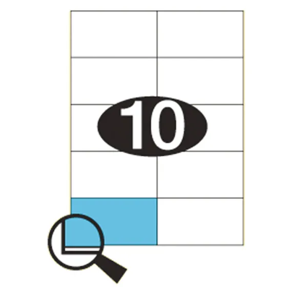 Etiketter KLI 105x57mm (2x5)