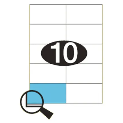 Etiketter KLI 105x57mm (2x5)