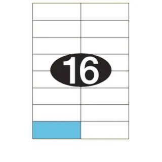 Etiketter KLI 105x37mm (2x8)