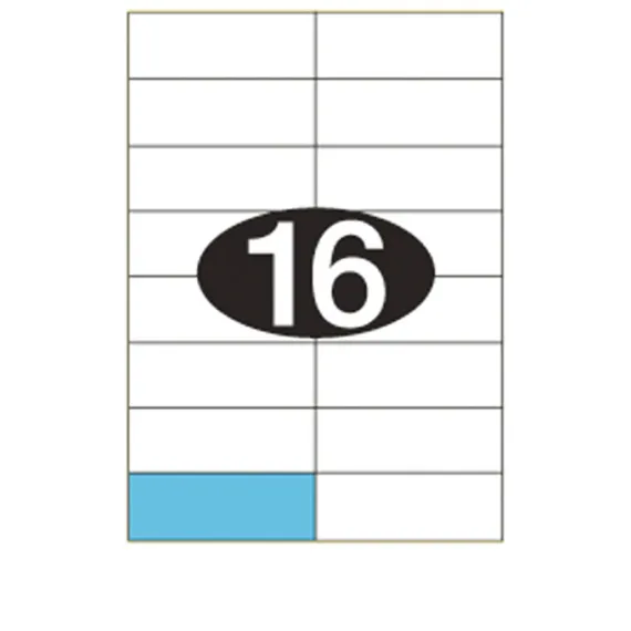 Etiketter KLI 105x37mm (2x8)