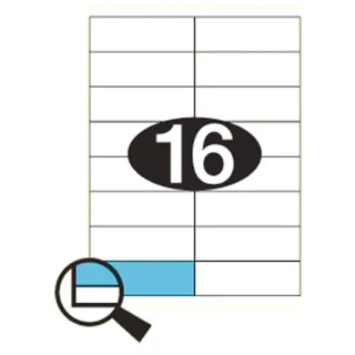 Etiketter KLI 105x35mm (2x8)