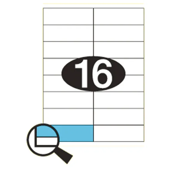 Etiketter KLI 105x35mm (2x8)