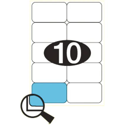 Etiketter KLI 99x57mm (2x5)