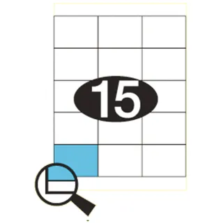 Etiketter KLI 70x50,8mm (3x5)