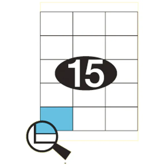 Etiketter KLI 70x50,8mm (3x5)