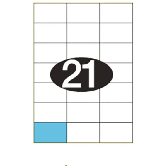 Etiketter KLI 70x42,4mm (3x7)
