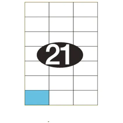 Etiketter KLI 70x42,4mm (3x7)