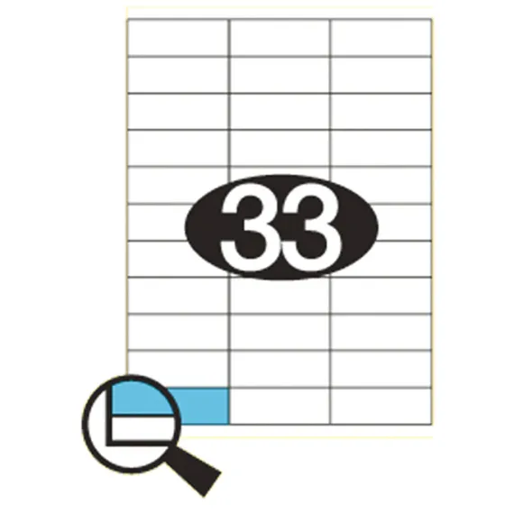 Etiketter KLI 70x25,4mm (3x11)