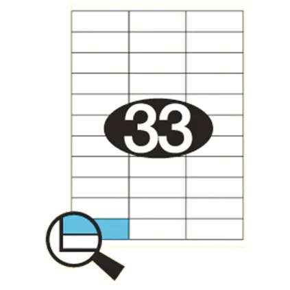 Etiketter KLI 70x25,4mm (3x11)