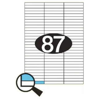 Etiketter KLI 70x10mm (3x29)