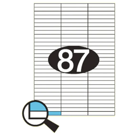 Etiketter KLI 70x10mm (3x29)