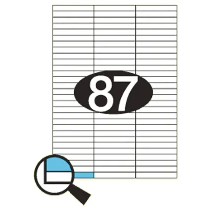 Etiketter KLI 70x10mm (3x29)