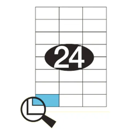 Etiketter KLI 64,6x33,8mm (3x8)