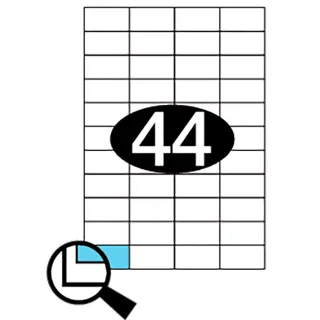 Etiketter KLI 48,5x25,4mm (4x11)