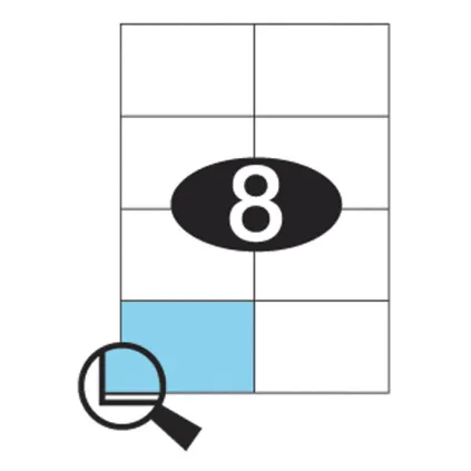 Etiketter KLI 105x72mm (2x4)