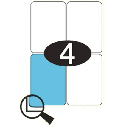 Etiketter KLI 99x144mm (2x2)