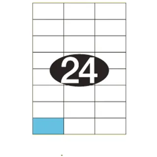 Etiketter KLI 70x37mm (3x8)