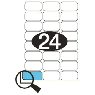 Etiketter KLI 64x34mm (3x8)